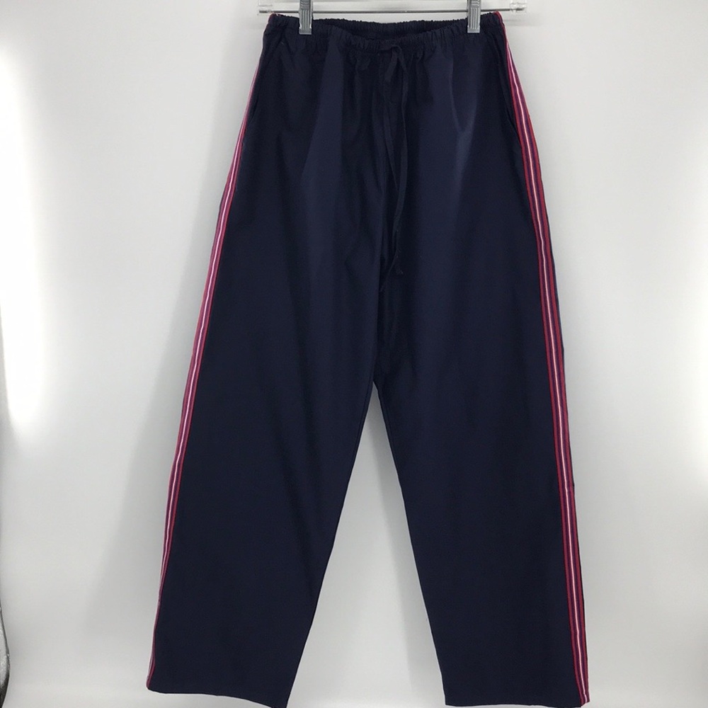 NEW SMALL NavyBlue Scrub PantsStripe NavyRedStripe